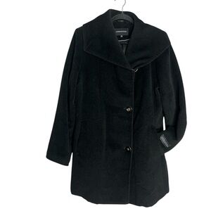 London Fog Sandra Peacoat Single Breasted Wool & Silk, size 10